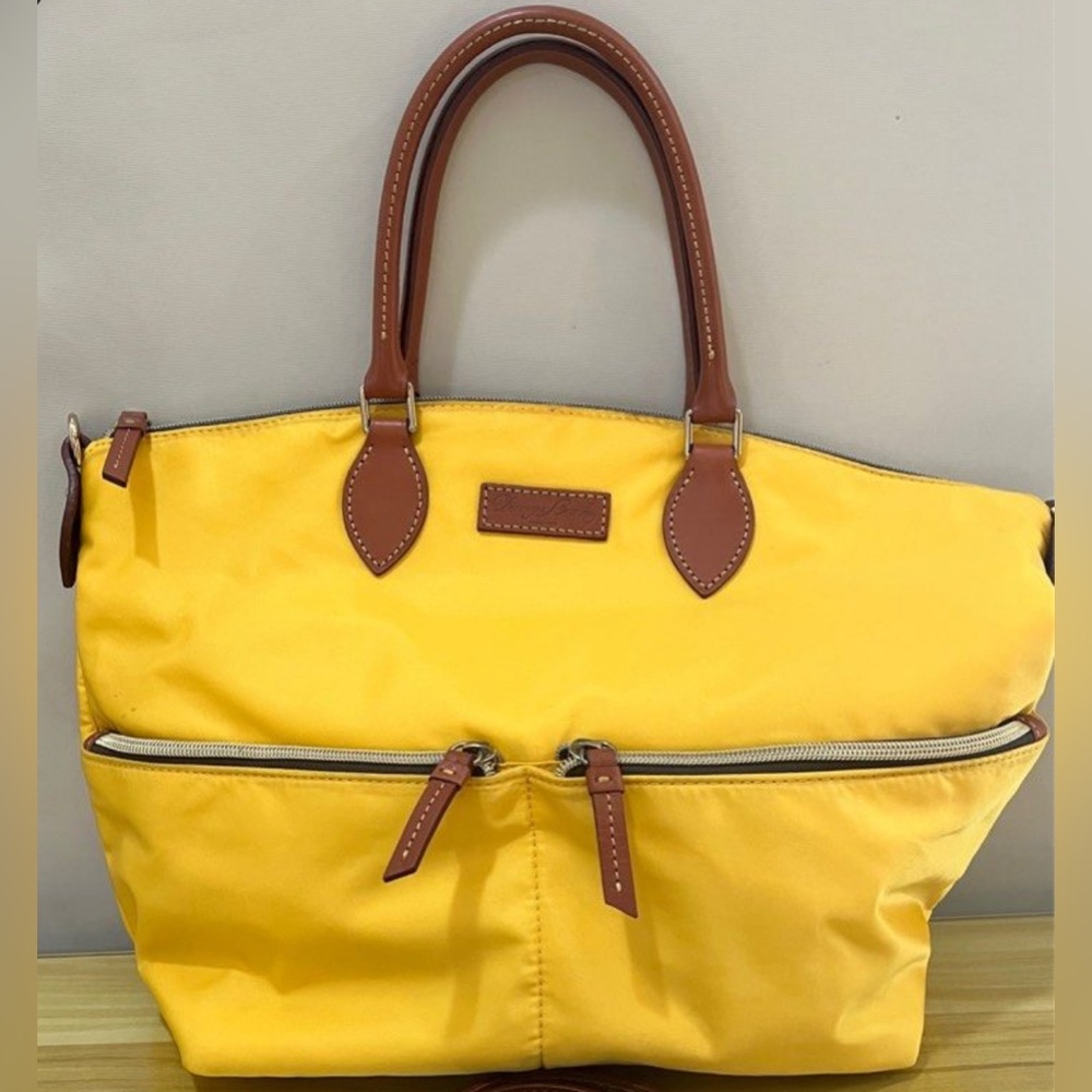 Large Yellow Dooney & Bourke Shoulder Purse